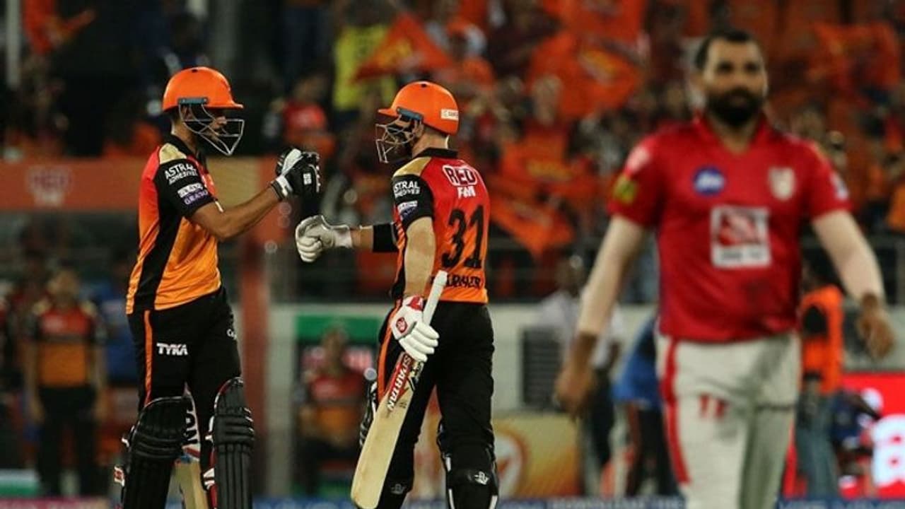IPL 2019: ಪಂಜಾಬ್ಗೆ 213 ರನ್ ಟಾರ್ಗೆಟ್ ನೀಡಿದ SRH! IPL 2019: ಪಂಜಾಬ್ಗೆ 213 ರನ್ ಟಾರ್ಗೆಟ್ ನೀಡಿದ SRH!