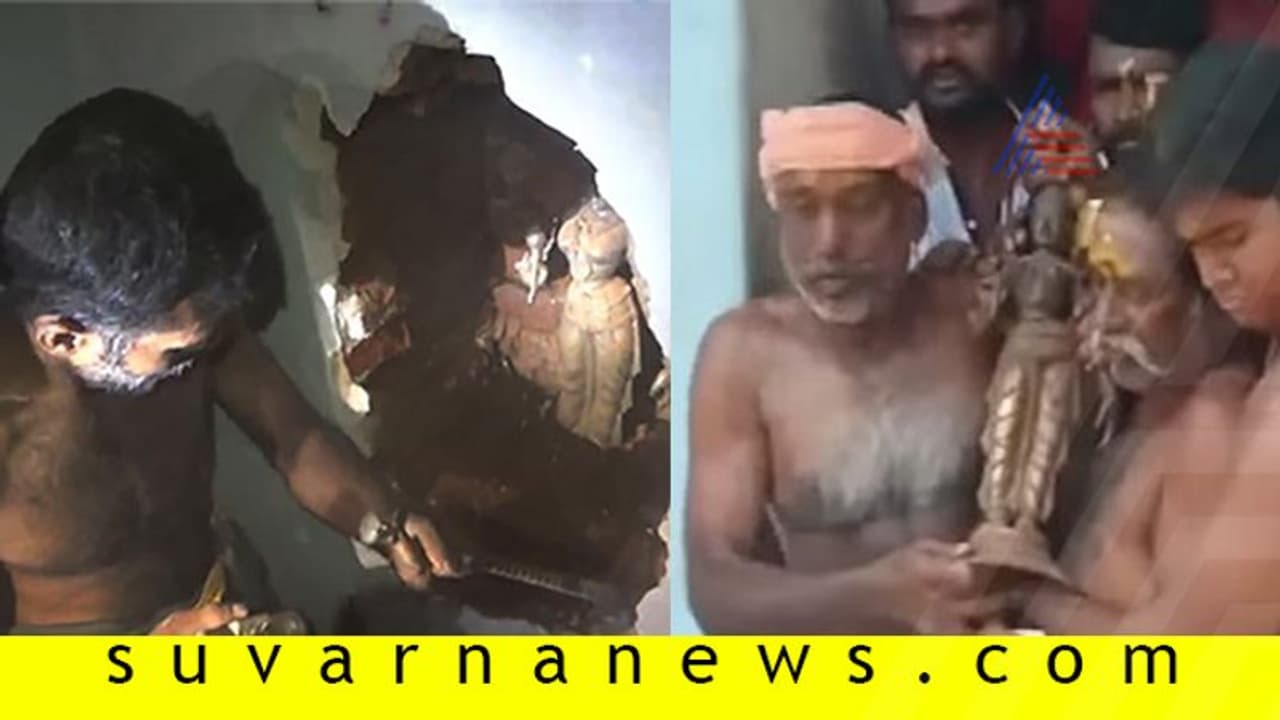 1915ರಲ್ಲಿ ಕಳವಾದ ವಿಗ್ರಹ ಗೋಡೆಯಲ್ಲಿ ಪತ್ತೆ!