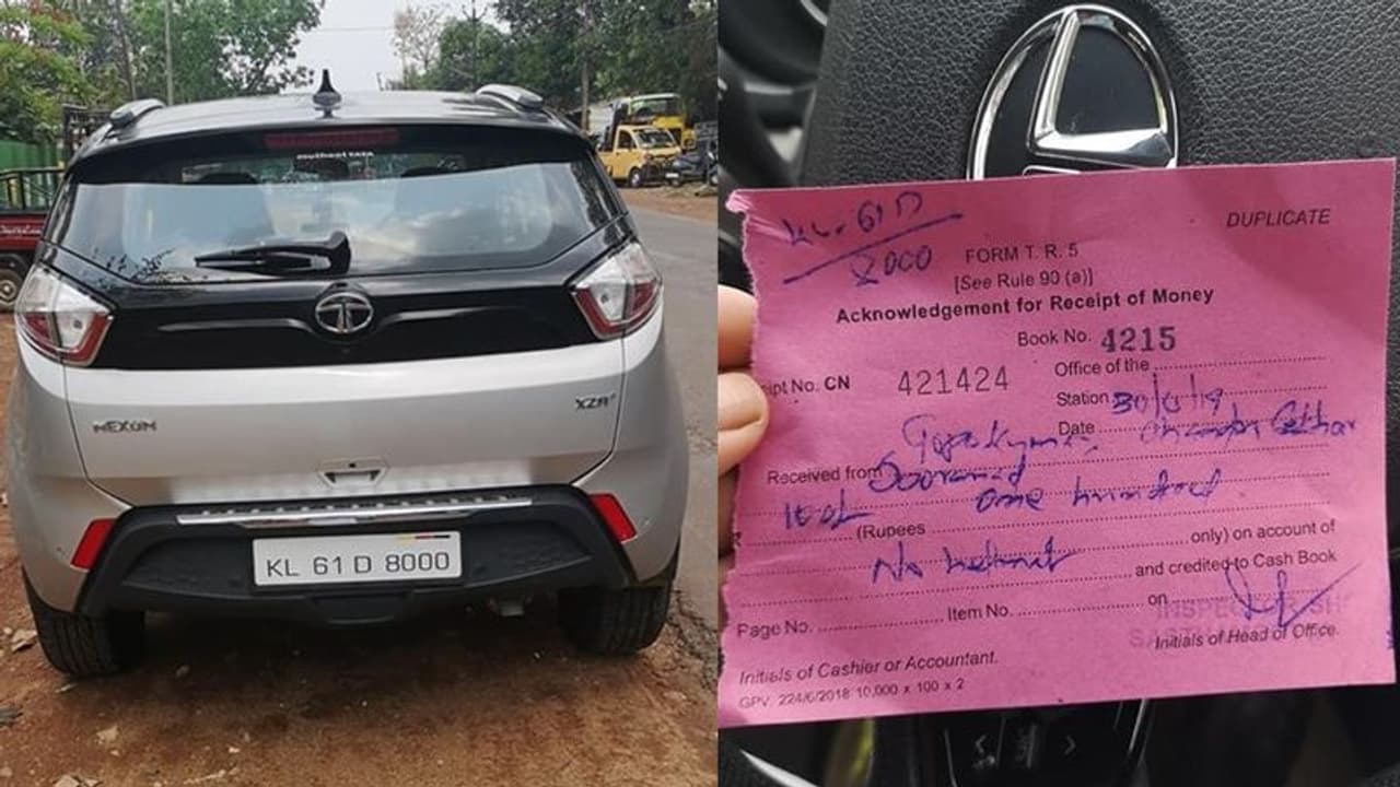 ಪೊಲೀಸರ ಎಡವಟ್ಟು ಹೆಲ್ಮೆಟ್ ಹಾಕದ ಕಾರು ಚಾಲಕನಿಗೆ ದಂಡ! ಪೊಲೀಸರ ಎಡವಟ್ಟು ಹೆಲ್ಮೆಟ್ ಹಾಕದ ಕಾರು ಚಾಲಕನಿಗೆ ದಂಡ!