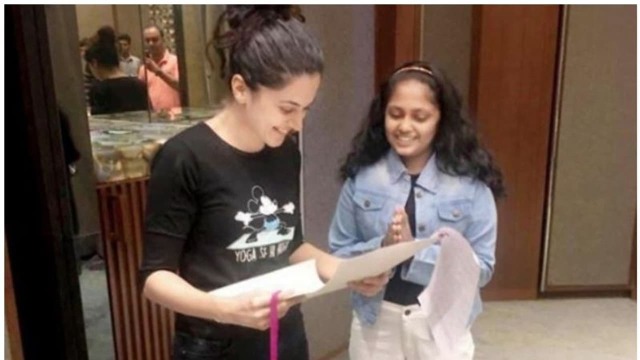 തപ്സി പ്രചോദനമാകുന്നത് എങ്ങനെ; കുറിപ്പ് സമ്മാനിച്ച് ആരാധിക തപ്സി പ്രചോദനമാകുന്നത് എങ്ങനെ; കുറിപ്പ് സമ്മാനിച്ച് ആരാധിക