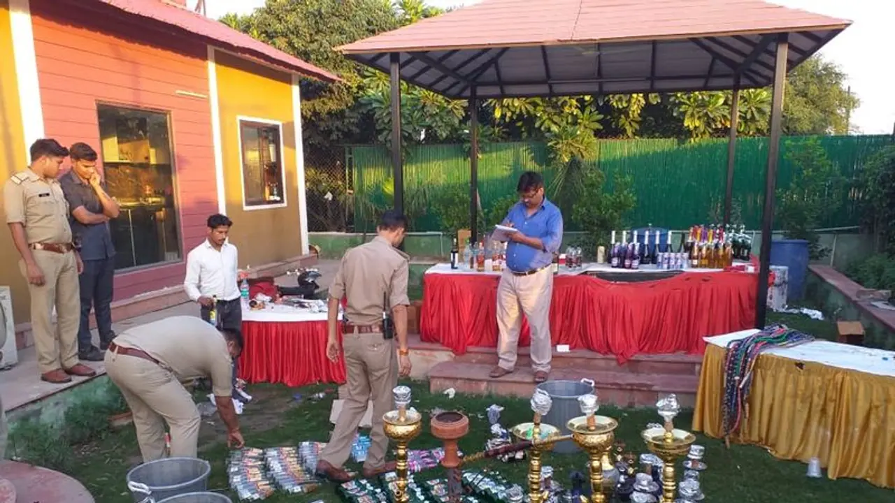 नोएडा एक्सप्रेसवे के पास फॉर्महाउस पर छापा, 200 गिरफ्तार, रेव पार्टी का संदेह