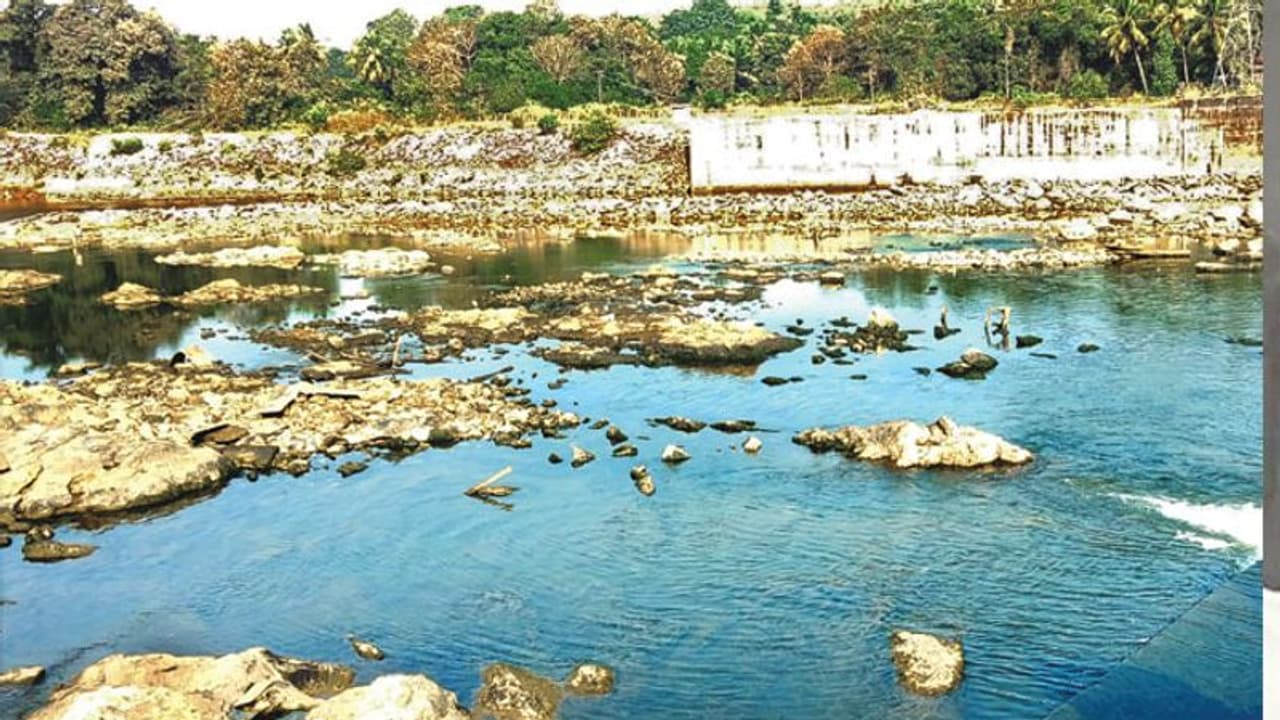 ಸ್ವರ್ಣಾ ನದಿ ಡ್ಯಾಂ ನೀರು ಖಾಲಿ : ಉಡುಪಿಗೆ ನೀರು ಪೂರೈಕೆ ಇಲ್ಲ ಸ್ವರ್ಣಾ ನದಿ ಡ್ಯಾಂ ನೀರು ಖಾಲಿ : ಉಡುಪಿಗೆ ನೀರು ಪೂರೈಕೆ ಇಲ್ಲ