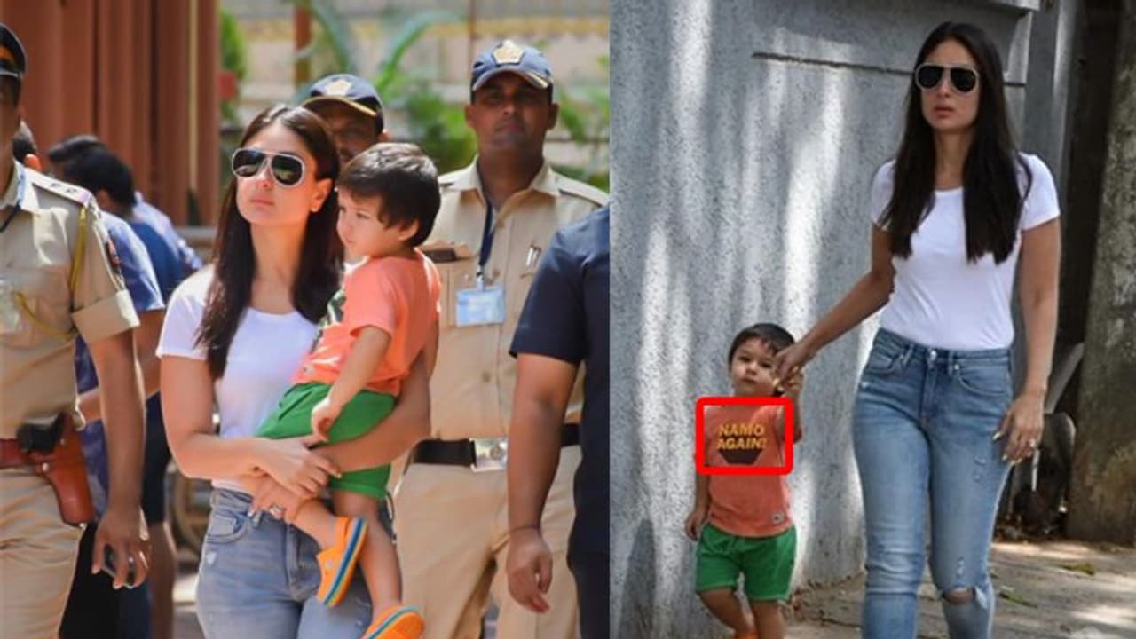 ‘ನಮೋ ಅಗೇನ್’ ಟಿ ಶರ್ಟ್ ತೊಟ್ಟ ಕರೀನಾ ಪುತ್ರ ತೈಮೂರ್? ‘ನಮೋ ಅಗೇನ್’ ಟಿ ಶರ್ಟ್ ತೊಟ್ಟ ಕರೀನಾ ಪುತ್ರ ತೈಮೂರ್?