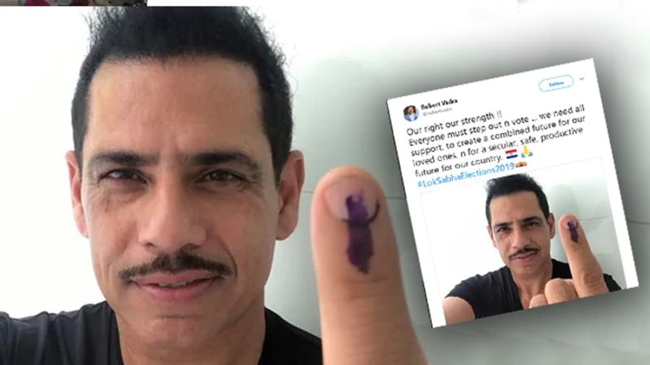 ಪೆರುಗ್ವೆ ದೇಶದ ಬಾವುಟ ಟ್ವೀಟ್‌: ವಾದ್ರಾ ವಿವಾದ!