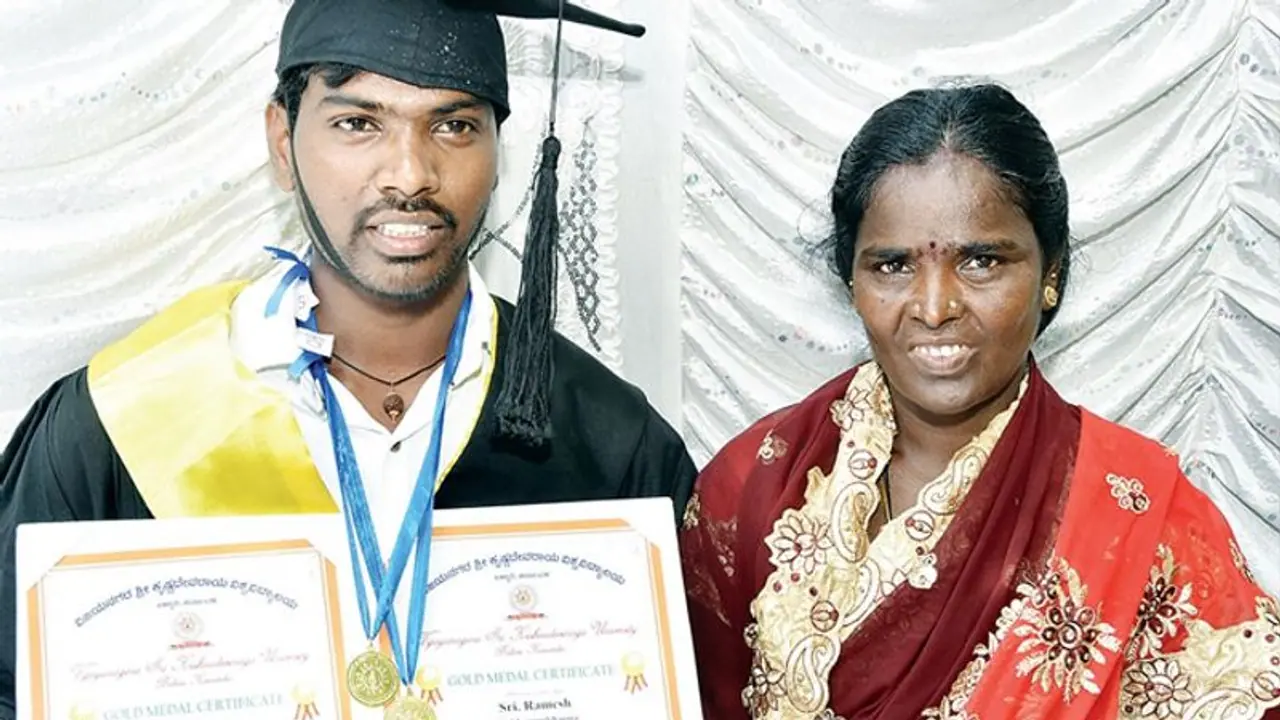 ATM ಸೆಕ್ಯೂರಿಟಿ ಗಾರ್ಡ್‌ ಗೆ ವಿಜಯನಗರ ವಿವಿ ಚಿನ್ನದ ಪದಕ!