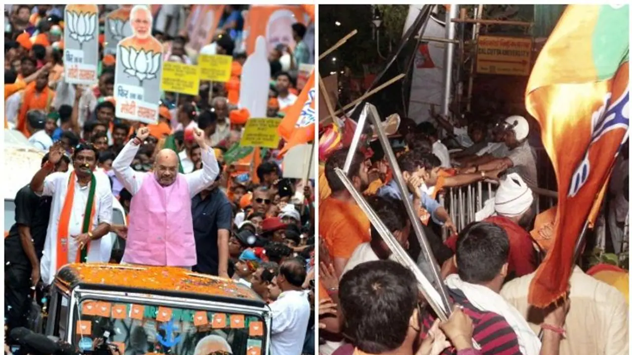 പശ്ചിമബംഗാളിൽ ബിജെപി റാലിയിൽ സംഘർഷം: വാക്പോരുമായി അമിത് ഷായും മമതയും പശ്ചിമബംഗാളിൽ ബിജെപി റാലിയിൽ സംഘർഷം: വാക്പോരുമായി അമിത് ഷായും മമതയും