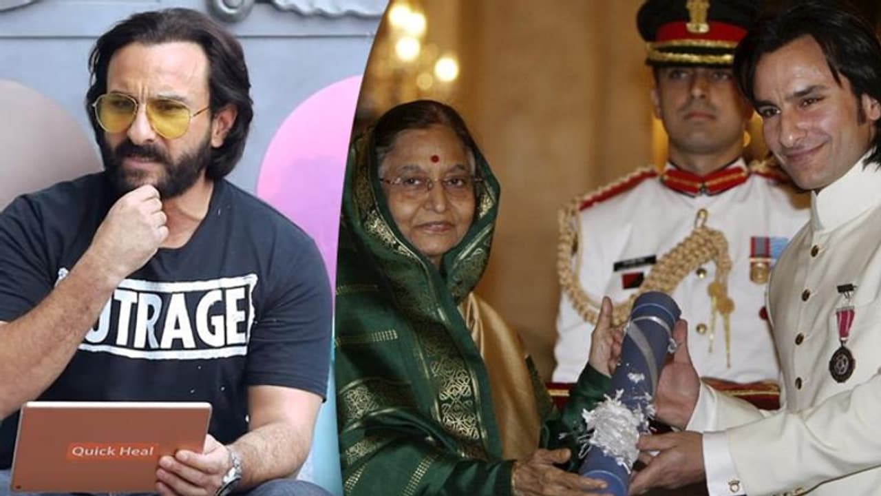 പത്മശ്രീ തിരിച്ച് നൽകണം, ഏറ്റുവാങ്ങിയതിന് പിന്നിൽ പിതാവ്; തുറന്ന് പറഞ്ഞ് സെയ്ഫ് അലി ഖാൻ പത്മശ്രീ തിരിച്ച് നൽകണം, ഏറ്റുവാങ്ങിയതിന് പിന്നിൽ പിതാവ്; തുറന്ന് പറഞ്ഞ് സെയ്ഫ് അലി ഖാൻ