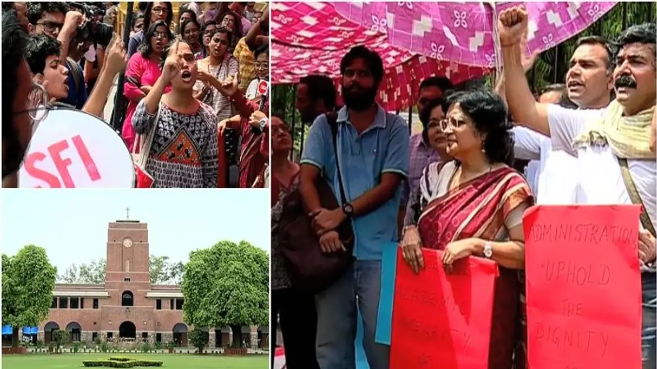 സെന്റ് സ്റ്റീഫൻസിലെ വിദ്യാർത്ഥി പ്രവേശനം: അഭിമുഖ പാനലിൽ മാനേജ്മെന്റ് പ്രതിനിധി; പ്രതിഷേധം ശക്തം സെന്റ് സ്റ്റീഫൻസിലെ വിദ്യാർത്ഥി പ്രവേശനം: അഭിമുഖ പാനലിൽ മാനേജ്മെന്റ് പ്രതിനിധി; പ്രതിഷേധം ശക്തം