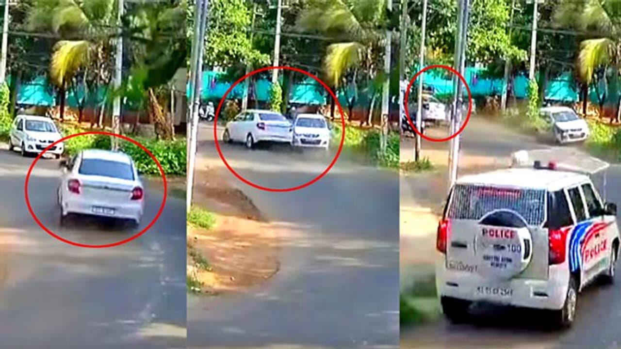 മദ്യപന് ഓടിച്ച കാറിനു പിന്നാലെ പൊലീസ് പാഞ്ഞു, പിന്നെ സംഭവിച്ചത്! മദ്യപന് ഓടിച്ച കാറിനു പിന്നാലെ പൊലീസ് പാഞ്ഞു, പിന്നെ സംഭവിച്ചത്!
