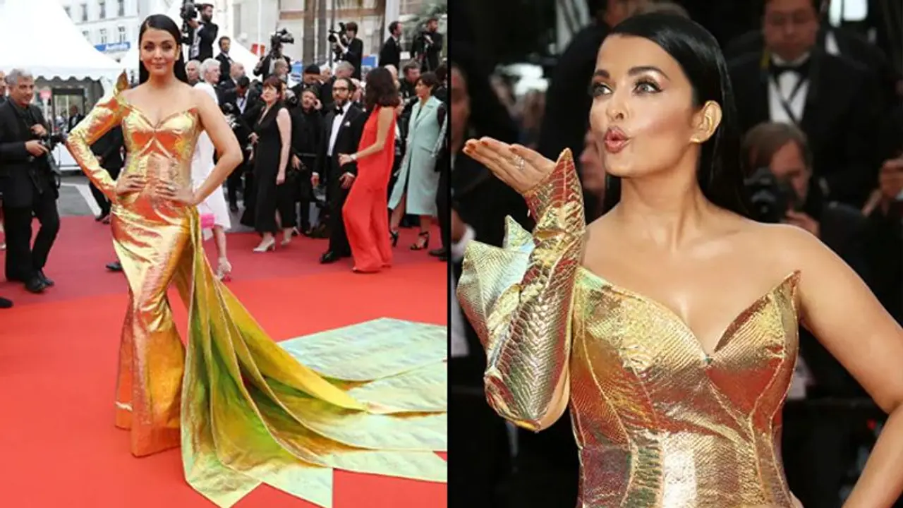 Cannes 2019: Aishwarya Rai turns into golden mermaid, dons fish cut dress Cannes 2019: Aishwarya Rai turns into golden mermaid, dons fish cut dress