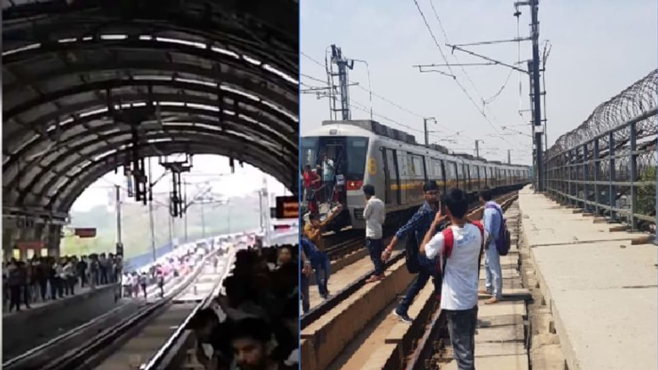 ಕೆಟ್ಟು ನಿಂತ ಮೆಟ್ರೋ: ಹಳಿ ಮೇಲೆ ನಡೆದು ಆಫೀಸ್ ತಲುಪಿದ ಜನ!, ವಿಡಿಯೋ ವೈರಲ್ ಕೆಟ್ಟು ನಿಂತ ಮೆಟ್ರೋ: ಹಳಿ ಮೇಲೆ ನಡೆದು ಆಫೀಸ್ ತಲುಪಿದ ಜನ!, ವಿಡಿಯೋ ವೈರಲ್