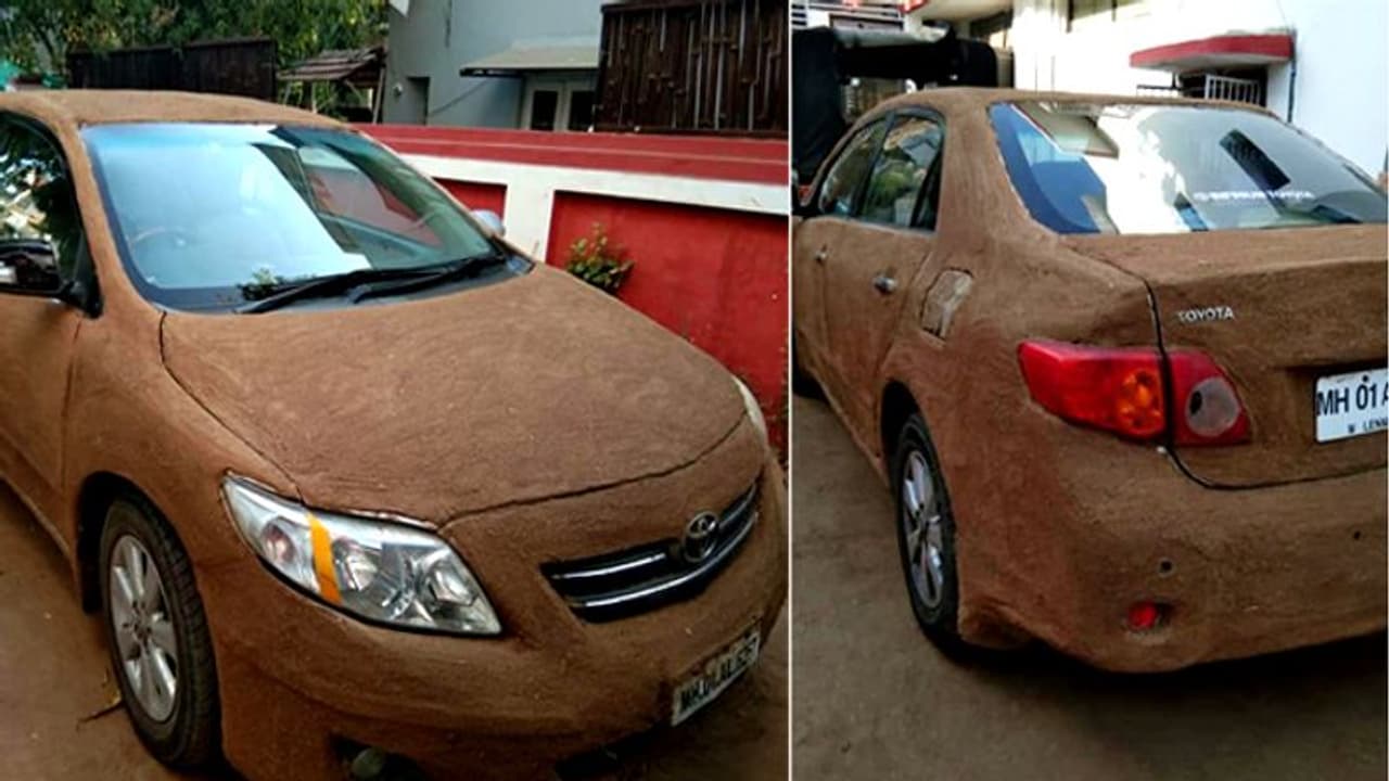 ഏ സിക്കു പകരം കാറില് ചാണകം മെഴുകി ഒരു ഉടമ! ഏ സിക്കു പകരം കാറില് ചാണകം മെഴുകി ഒരു ഉടമ!