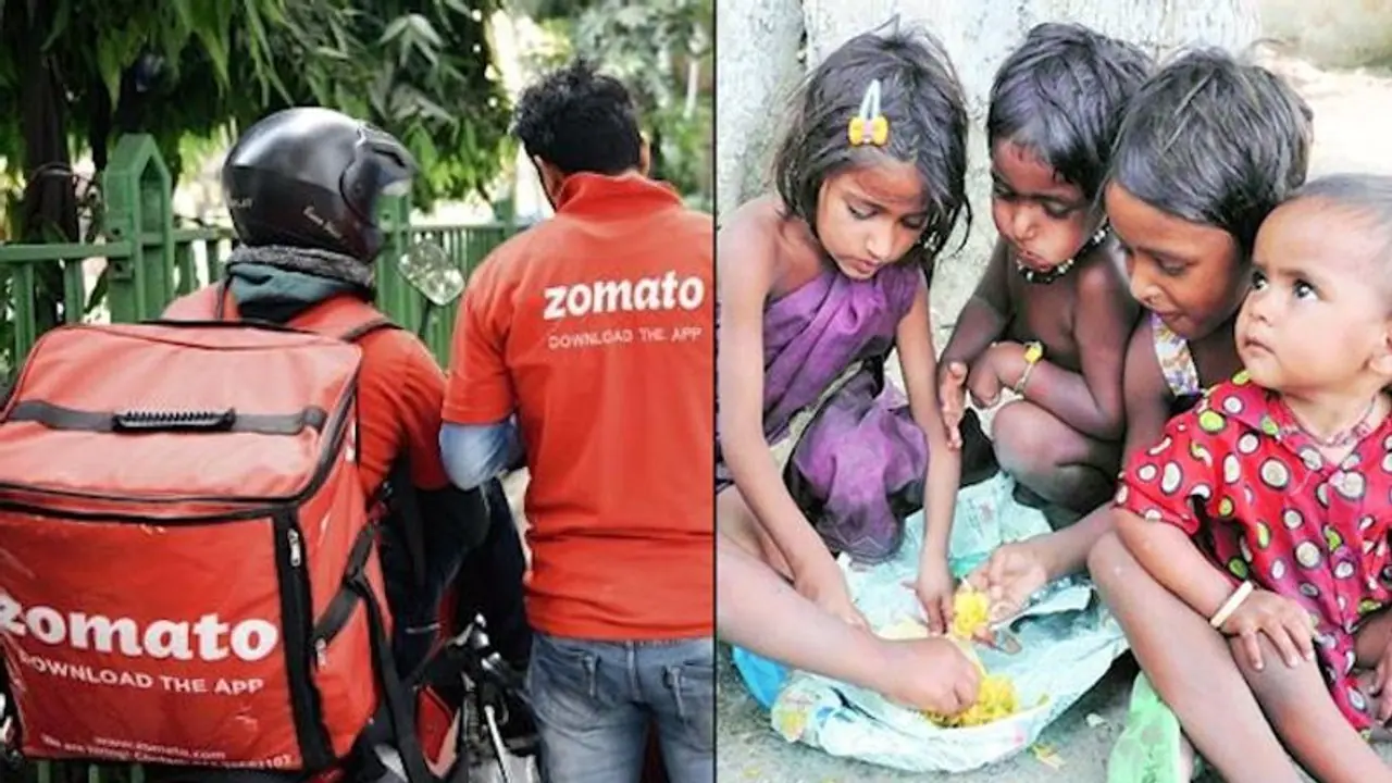 Zomato delivery boy feeds underprivileged kids with food from cancelled orders