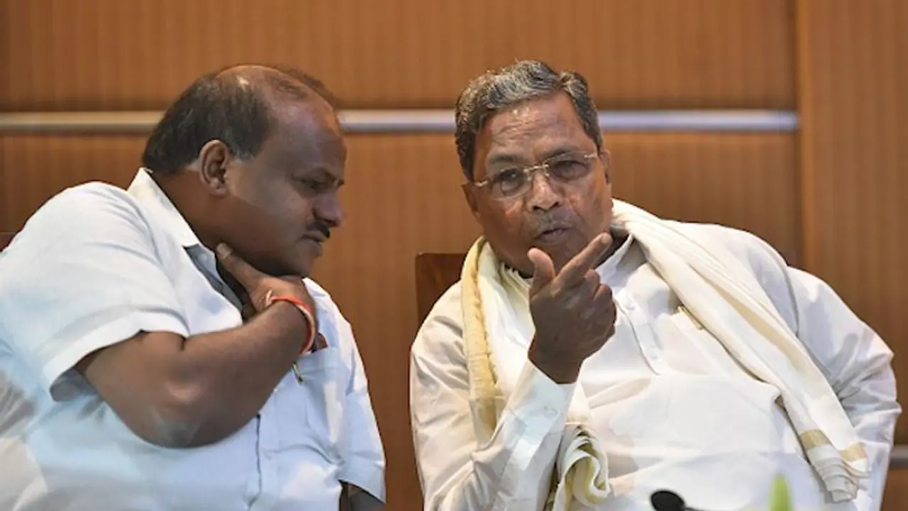 Congress, JD(S) concede defeat; Siddaramaiah, Kumaraswamy look to continue with coalition government Congress, JD(S) concede defeat; Siddaramaiah, Kumaraswamy look to continue with coalition government