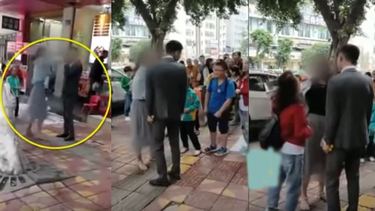 പ്രണയദിനത്തിൽ മൊബൈൽ ഫോൺ സമ്മാനിച്ചില്ല; കാമുകനെ പൊതുയിടത്തിൽ പൊതിരെ തല്ലി യുവതി വീഡിയോ പ്രണയദിനത്തിൽ മൊബൈൽ ഫോൺ സമ്മാനിച്ചില്ല; കാമുകനെ പൊതുയിടത്തിൽ പൊതിരെ തല്ലി യുവതി വീഡിയോ