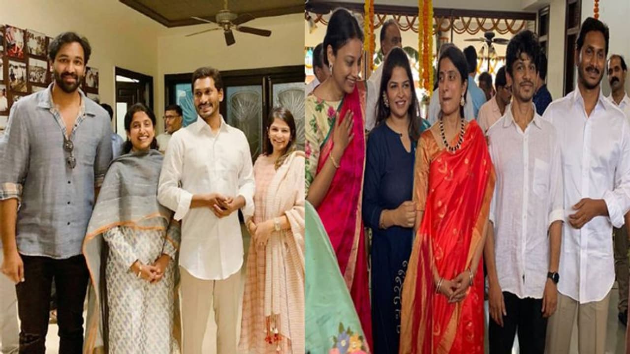 వైయస్ జగన్ ను కలిసిన హీరో మంచు విష్ణు దంపతులు వైయస్ జగన్ ను కలిసిన హీరో మంచు విష్ణు దంపతులు