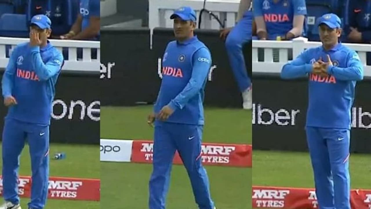 ವಿಶ್ವಕಪ್ ಅಭ್ಯಾಸ ಪಂದ್ಯ: ವಿಕೆಟ್ ಕೀಪಿಂಗ್ ಬದಲು ಫೀಲ್ಡಿಂಗ್ ಮಾಡಿದ ಧೋನಿ!