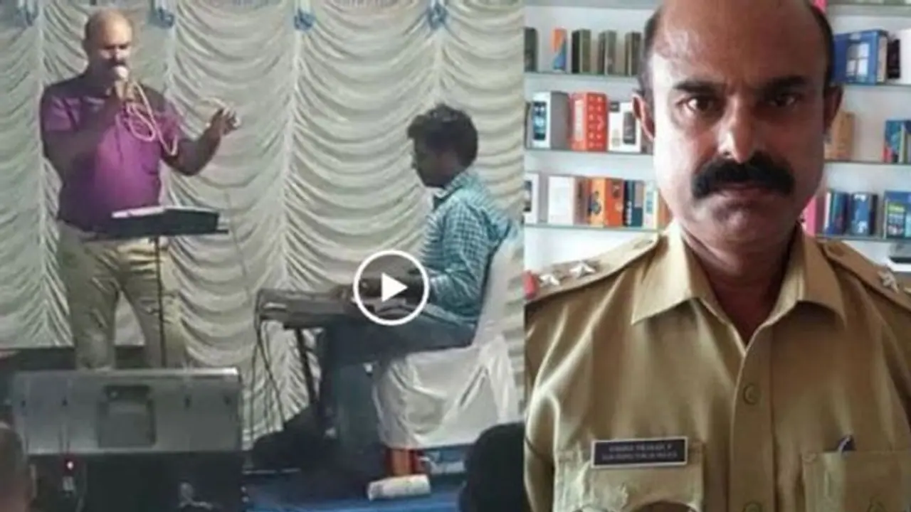Kerala policeman dies while singing at daughter’s pre wedding ceremony