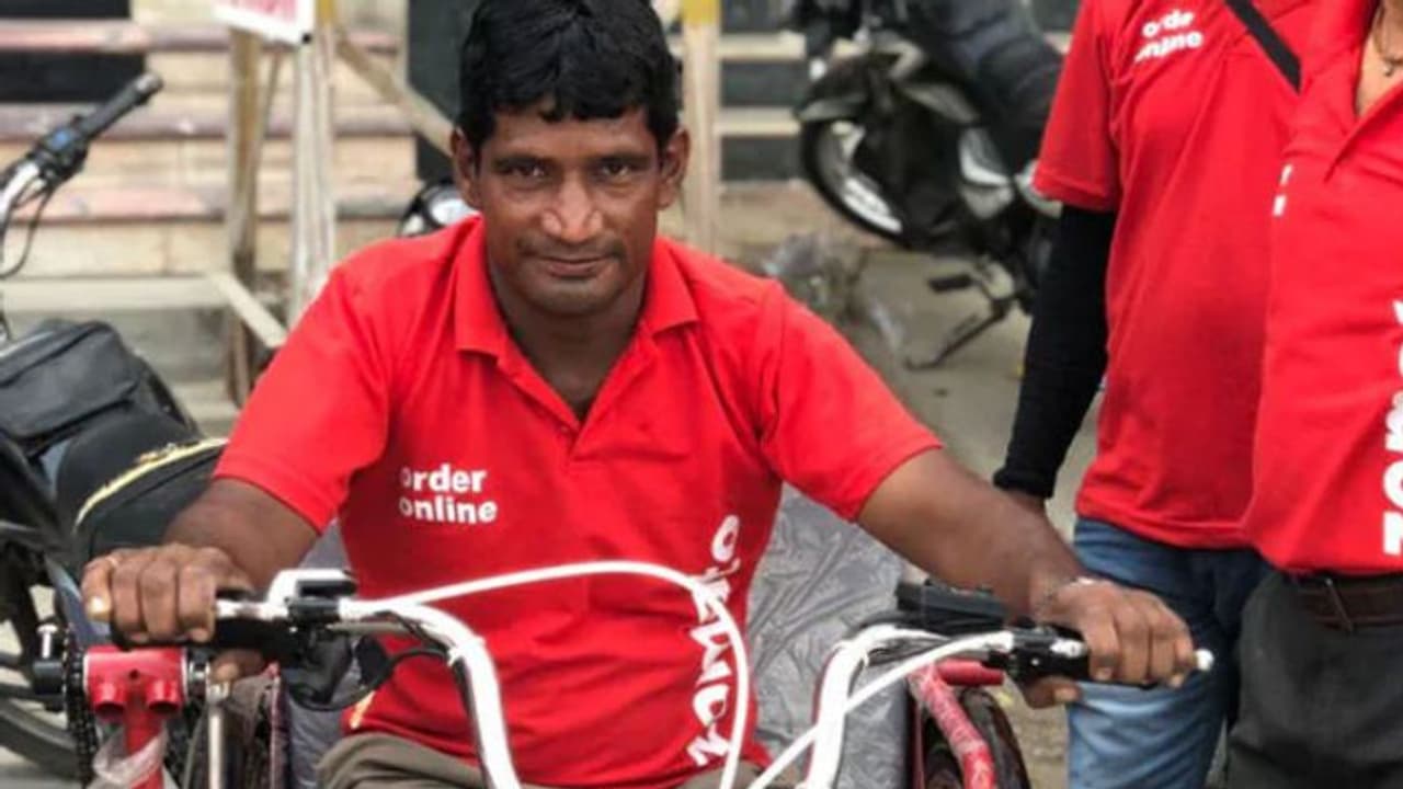 Zomato gifts electric vehicle to differently abled delivery agent in New Delhi, wins hearts on social media