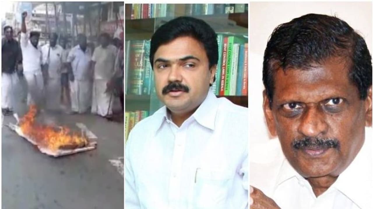 അണികള്ക്കിടയിലും തര്ക്കം രൂക്ഷം; യൂത്ത് ഫ്രണ്ട് പ്രവര്ത്തകര് ജോയ് എബ്രഹാമിന്റെ കോലം കത്തിച്ചു അണികള്ക്കിടയിലും തര്ക്കം രൂക്ഷം; യൂത്ത് ഫ്രണ്ട് പ്രവര്ത്തകര് ജോയ് എബ്രഹാമിന്റെ കോലം കത്തിച്ചു