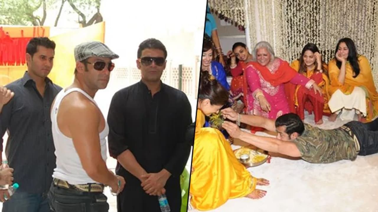 Don't miss Salman Khan's ganji look at Bina Kak's daughter wedding Don't miss Salman Khan's ganji look at Bina Kak's daughter wedding