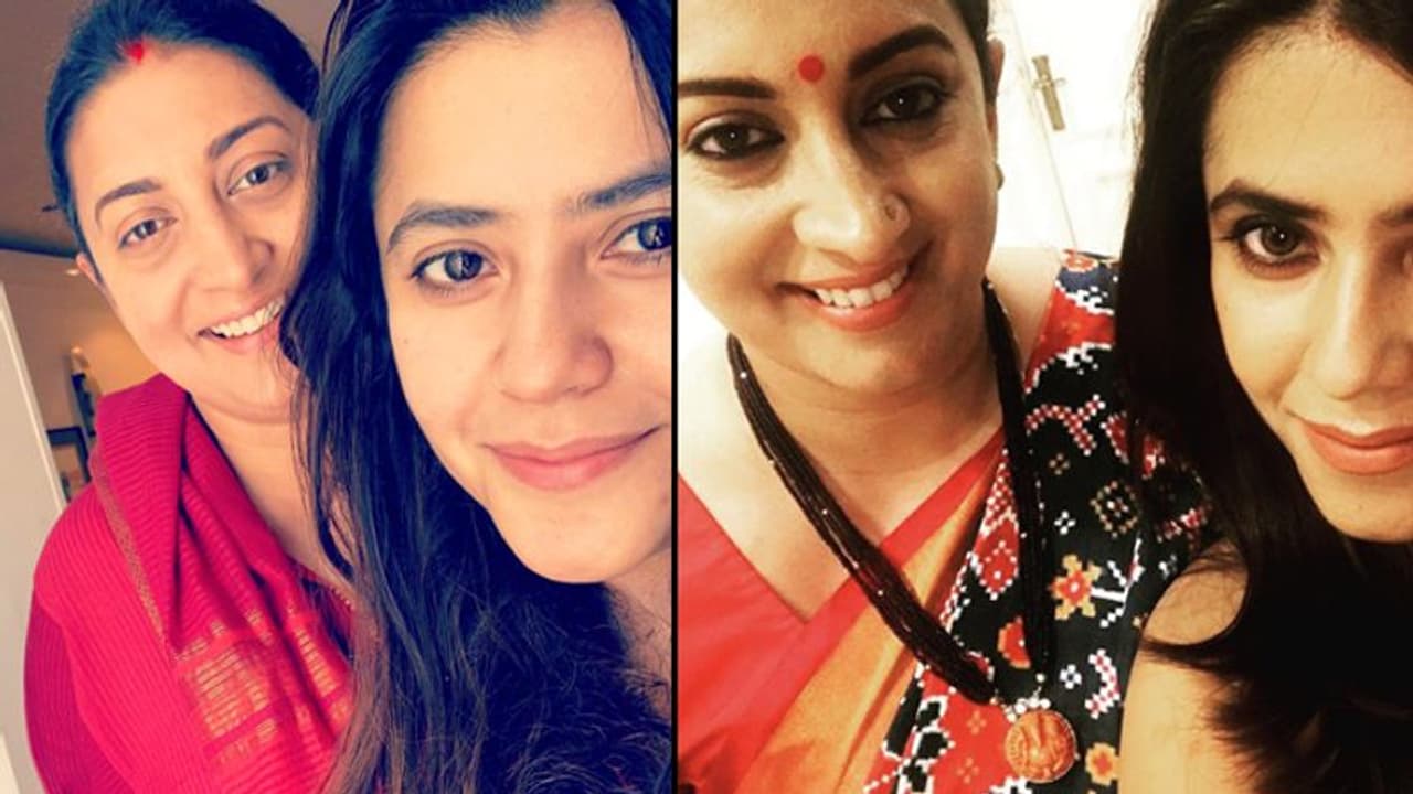 Smriti Irani celebrates Amethi victory; walks 14kms barefoot to Siddhi Vinayak Temple Smriti Irani celebrates Amethi victory; walks 14kms barefoot to Siddhi Vinayak Temple