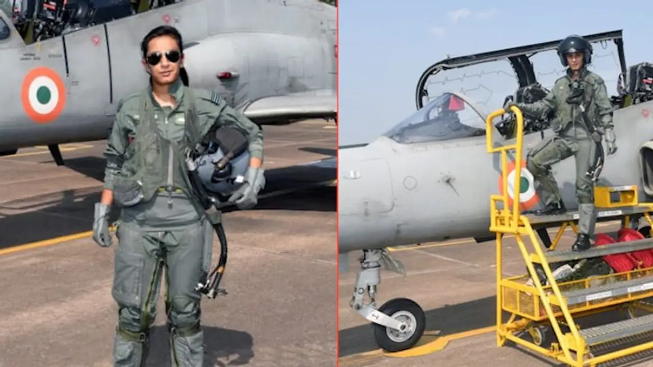 Flight Lieutenant Mohana Singh becomes India's first woman fighter pilot to fly Hawk advanced jet
