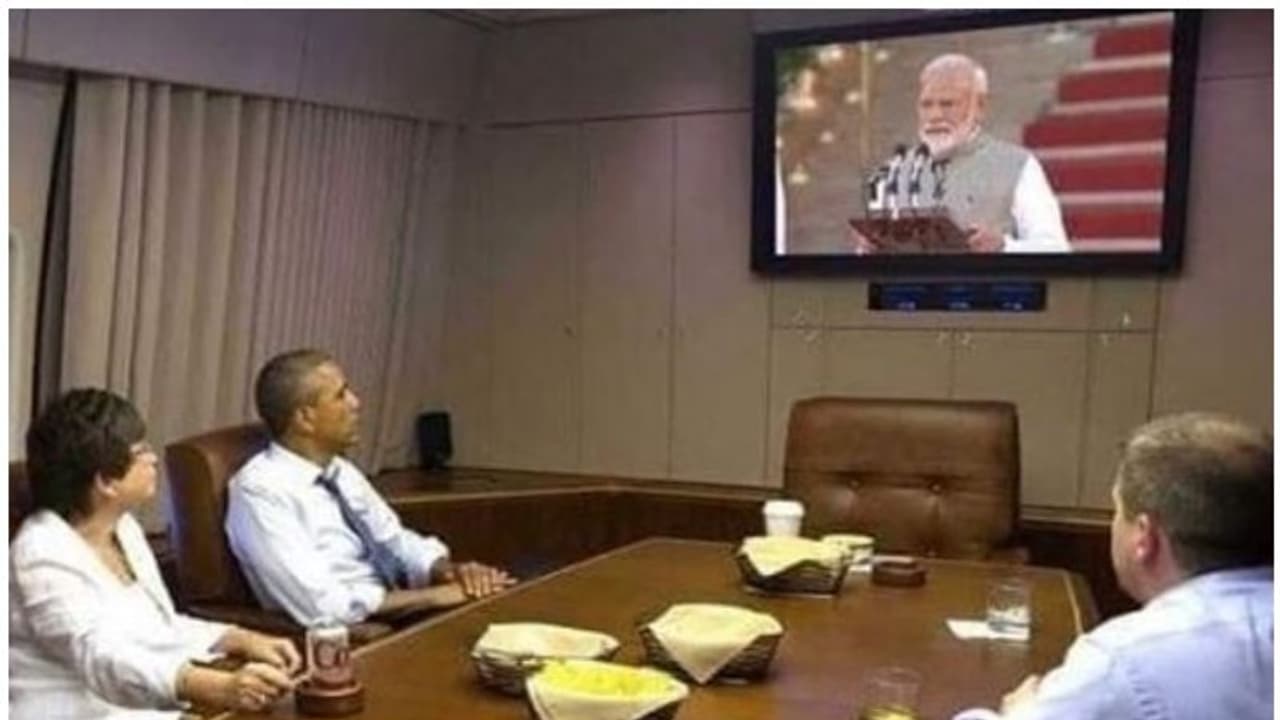 ഒബാമ പോലും മോദിയുടെ സത്യപ്രതിജ്ഞാ ചടങ്ങ് കാണുകയായിരുന്നോ?!! ഒബാമ പോലും മോദിയുടെ സത്യപ്രതിജ്ഞാ ചടങ്ങ് കാണുകയായിരുന്നോ?!!