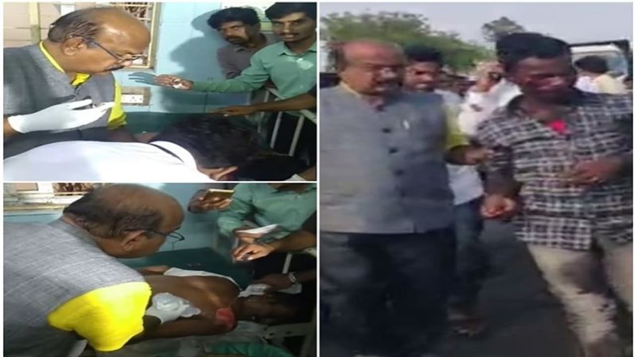 ಡಾಕ್ಟರ್ ಆಗಿ ಬದಲಾದ ಸಂಸದ: ಅಪಘಾತದಲ್ಲಿ ಗಾಯಗೊಂಡವರಿಗೆ ಚಿಕಿತ್ಸೆ ನೀಡಿದ ಜಾಧವ್ ಡಾಕ್ಟರ್ ಆಗಿ ಬದಲಾದ ಸಂಸದ: ಅಪಘಾತದಲ್ಲಿ ಗಾಯಗೊಂಡವರಿಗೆ ಚಿಕಿತ್ಸೆ ನೀಡಿದ ಜಾಧವ್