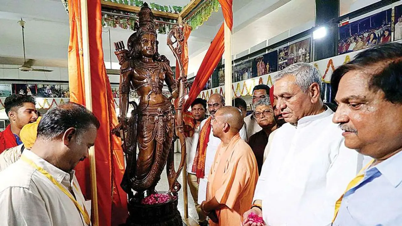 Lord Rama travels from Karnataka to Ayodhya as Yogi Adityanath unveils statue