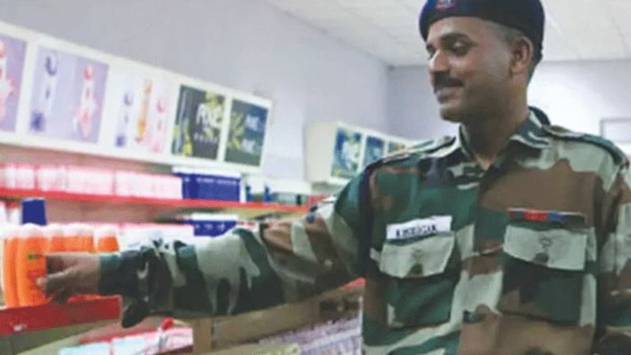 Centre says no decision on selling only 'Made in India' products in military canteens Centre says no decision on selling only 'Made in India' products in military canteens