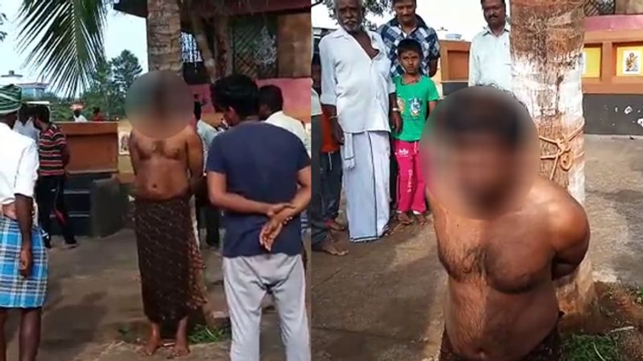 ಚಾಮರಾಜನಗರದಲ್ಲೊಂದು ಅಮಾನವೀಯ ಕೃತ್ಯ: ದಲಿತ ವ್ಯಕ್ತಿ ಬೆತ್ತಲೆ ಮೆರವಣಿಗೆ