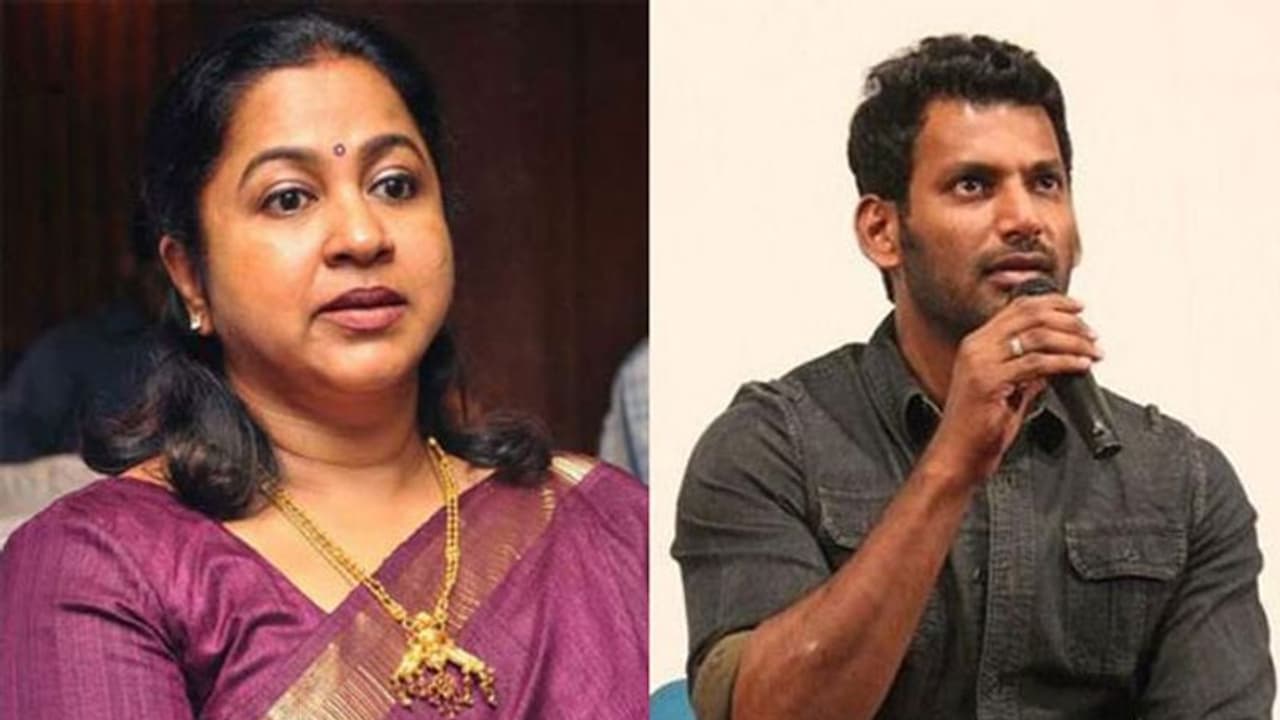 విశాల్ కి రాధిక స్ట్రాంగ్ వార్నింగ్! విశాల్ కి రాధిక స్ట్రాంగ్ వార్నింగ్!