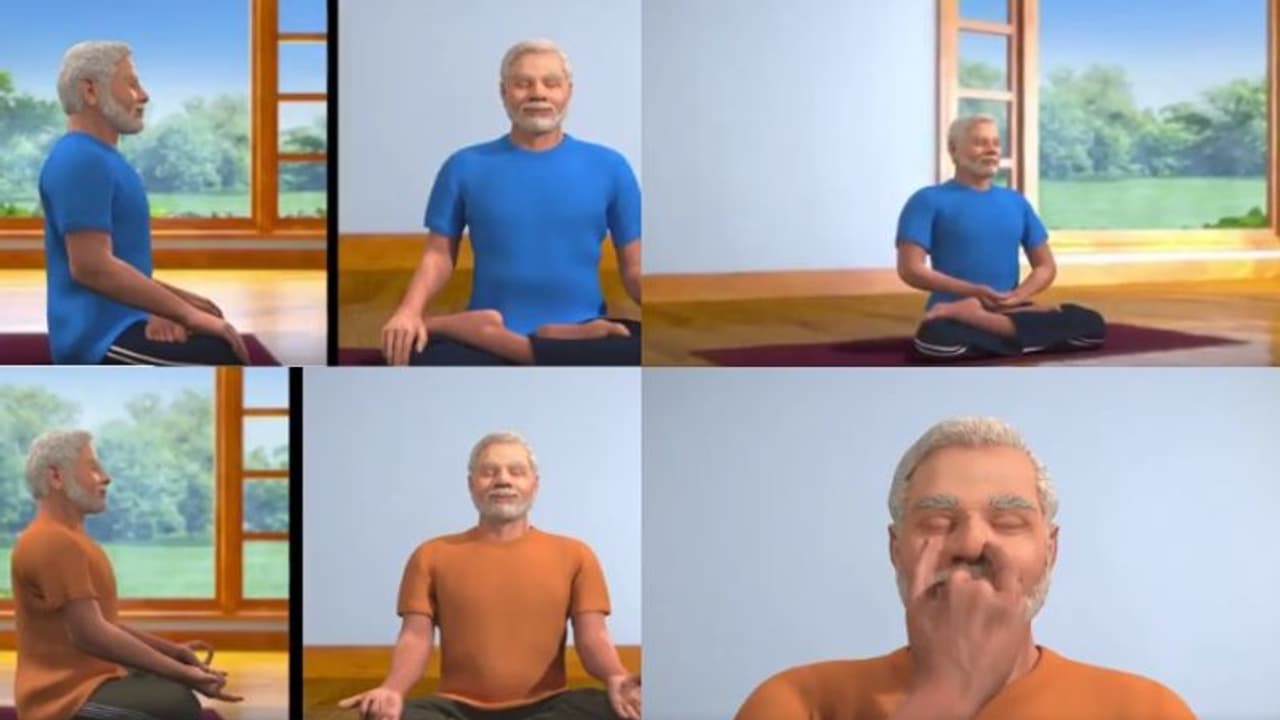 മെഡിറ്റേഷന്റെ ഗുണങ്ങൾക്കൊപ്പം നാഡീശോധന പ്രാണായാമവും; മോദിയുടെ പുതിയ അനിമേഷൻ വീഡിയോ മെഡിറ്റേഷന്റെ ഗുണങ്ങൾക്കൊപ്പം നാഡീശോധന പ്രാണായാമവും; മോദിയുടെ പുതിയ അനിമേഷൻ വീഡിയോ