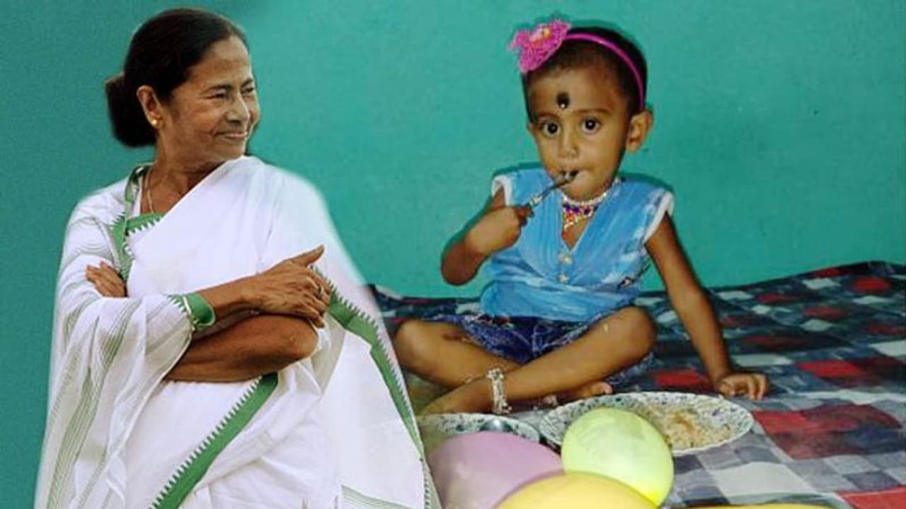 নুসরতের জন্মদিনে কেক কাটা হল মুখ্যমন্ত্রীর জন্য, মমতার স্পর্শেই হাসছে সে