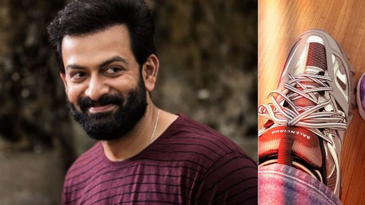 ഷൂസിന്റെ ചിത്രം പങ്കുവെച്ച് പൃഥ്വിരാജ്; വില കേട്ട് അമ്പരന്ന് ആരാധകര് ഷൂസിന്റെ ചിത്രം പങ്കുവെച്ച് പൃഥ്വിരാജ്; വില കേട്ട് അമ്പരന്ന് ആരാധകര്