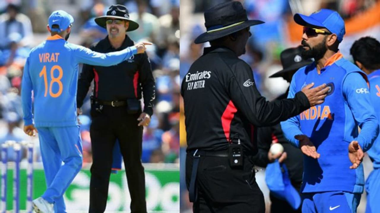 அம்பயரிடம் ஆக்ரோஷமாக வாதிட்ட கேப்டன் கோலி.. ஆப்படித்த ஐசிசி.. சஸ்பெண்ட் அபாயத்தில் விராட்..? அம்பயரிடம் ஆக்ரோஷமாக வாதிட்ட கேப்டன் கோலி.. ஆப்படித்த ஐசிசி.. சஸ்பெண்ட் அபாயத்தில் விராட்..?