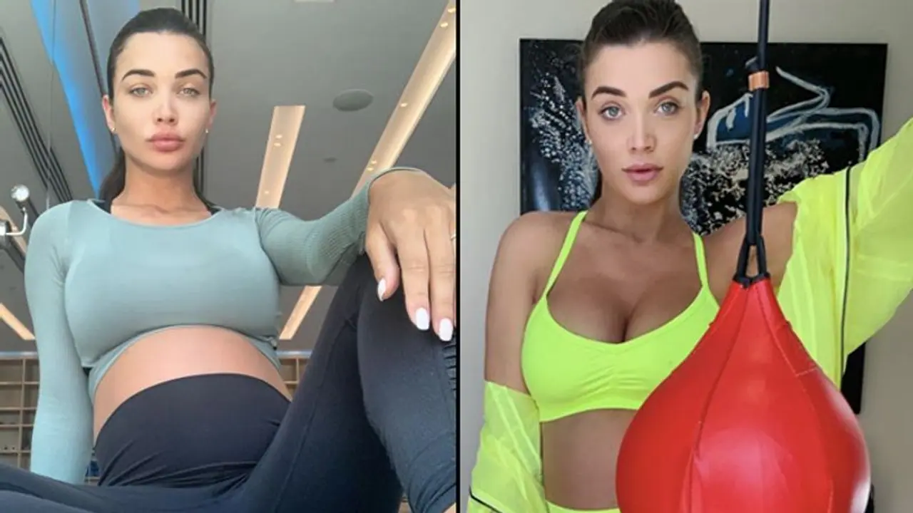 Pregnant Amy Jackson flaunts baby bump, workout session and food cravings