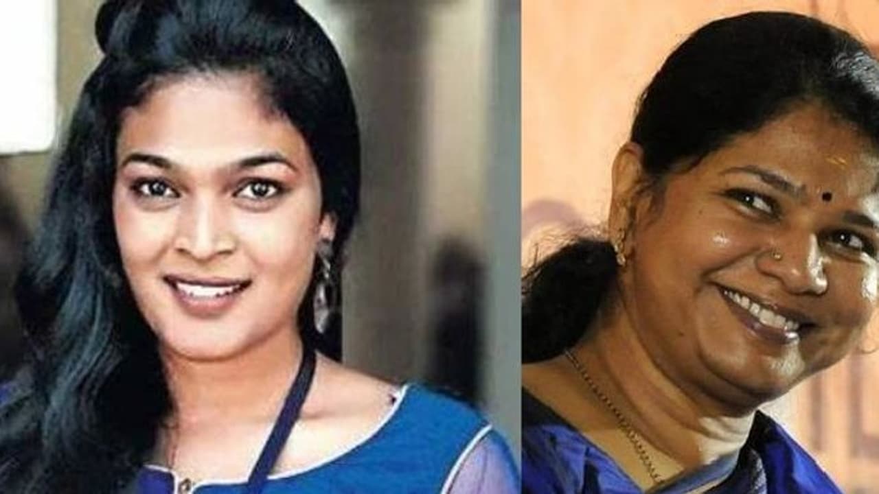 கல்லூரி மாணவர் சங்க தேர்தலில் ஜெயித்த திருநங்கைக்கு வாழ்த்து சொன்ன கனிமொழி!! கல்லூரி மாணவர் சங்க தேர்தலில் ஜெயித்த திருநங்கைக்கு வாழ்த்து சொன்ன கனிமொழி!!