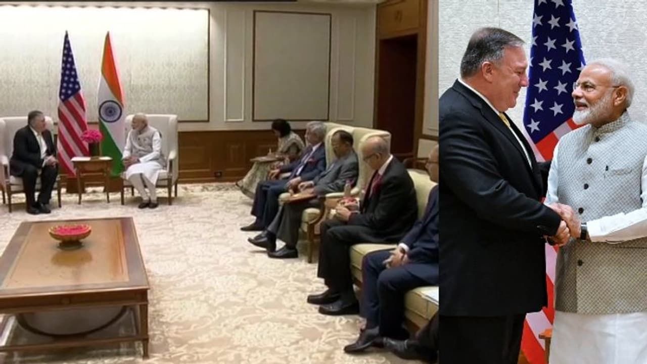 യുഎസ് വിദേശകാര്യ സെക്രട്ടറി മൈക്ക് പോംപെയോ ഇന്ത്യയില്: മോദിയുമായി ചര്ച്ച നടത്തി യുഎസ് വിദേശകാര്യ സെക്രട്ടറി മൈക്ക് പോംപെയോ ഇന്ത്യയില്: മോദിയുമായി ചര്ച്ച നടത്തി