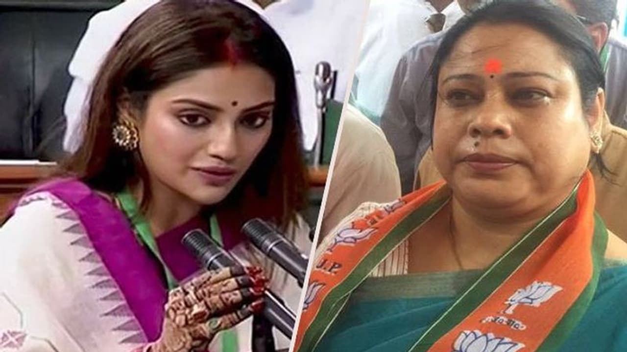 নুসরতের পাশে কেন্দ্রীয় মন্ত্রী দেবশ্রী, ফতোয়ার পাল্টা হুঁশিয়ারি বিজেপি সাংসদের নুসরতের পাশে কেন্দ্রীয় মন্ত্রী দেবশ্রী, ফতোয়ার পাল্টা হুঁশিয়ারি বিজেপি সাংসদের