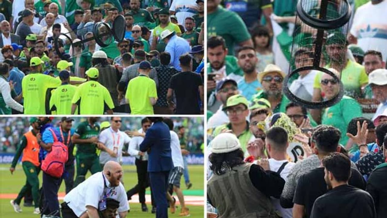 చిచ్చు పెట్టిన విమానం: గ్రౌండ్లోనే కొట్టుకున్న పాక్ ఆఫ్గన్ ఫ్యాన్స్ చిచ్చు పెట్టిన విమానం: గ్రౌండ్లోనే కొట్టుకున్న పాక్ ఆఫ్గన్ ఫ్యాన్స్