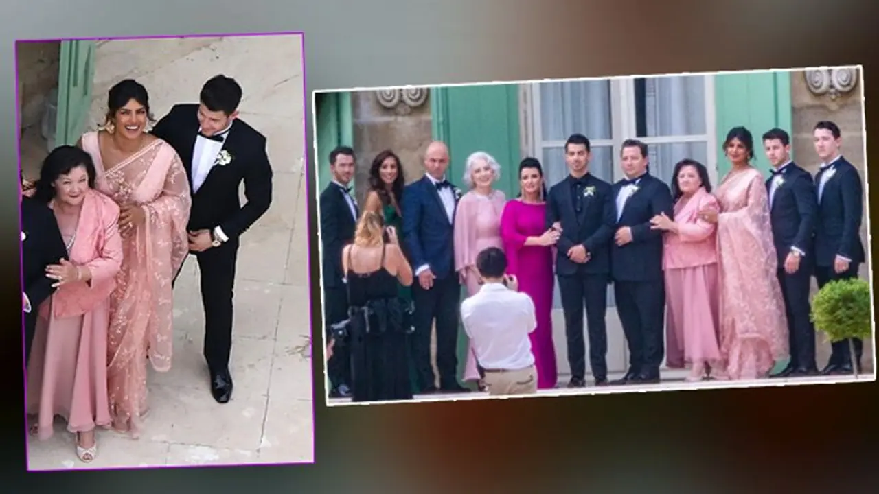 Priyanka Chopra flaunts Sabyasachi's pink saree at Joe Jonas Sophie Turner wedding (Pictures) Priyanka Chopra flaunts Sabyasachi's pink saree at Joe Jonas Sophie Turner wedding (Pictures)