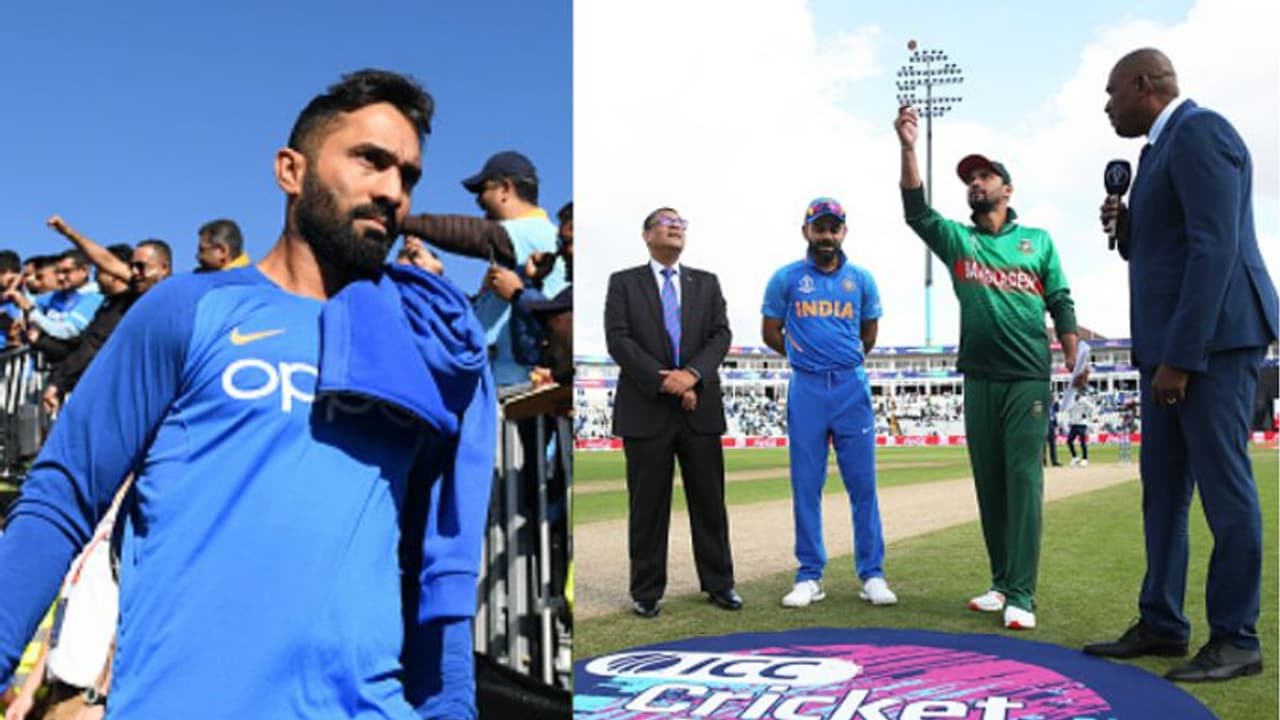 ஒருவழியா டீம்ல சேர்த்துட்டாங்கப்பா.. வங்கதேசத்திற்கு எதிராக களமிறங்குகிறார் தினேஷ் கார்த்திக்.. இந்திய அணி முதலில் பேட்டிங் ஒருவழியா டீம்ல சேர்த்துட்டாங்கப்பா.. வங்கதேசத்திற்கு எதிராக களமிறங்குகிறார் தினேஷ் கார்த்திக்.. இந்திய அணி முதலில் பேட்டிங்