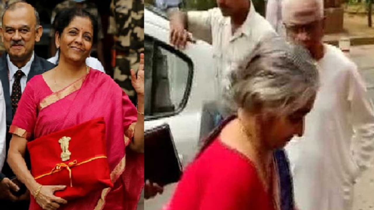 ನಿರ್ಮಲಾ ಚೊಚ್ಚಲ ಬಜೆಟ್ ಮಂಡನೆ: ಮಗಳಿಗೆ ಸಾಥ್ ಕೊಟ್ಟ ಅಪ್ಪ, ಅಮ್ಮ! ನಿರ್ಮಲಾ ಚೊಚ್ಚಲ ಬಜೆಟ್ ಮಂಡನೆ: ಮಗಳಿಗೆ ಸಾಥ್ ಕೊಟ್ಟ ಅಪ್ಪ, ಅಮ್ಮ!