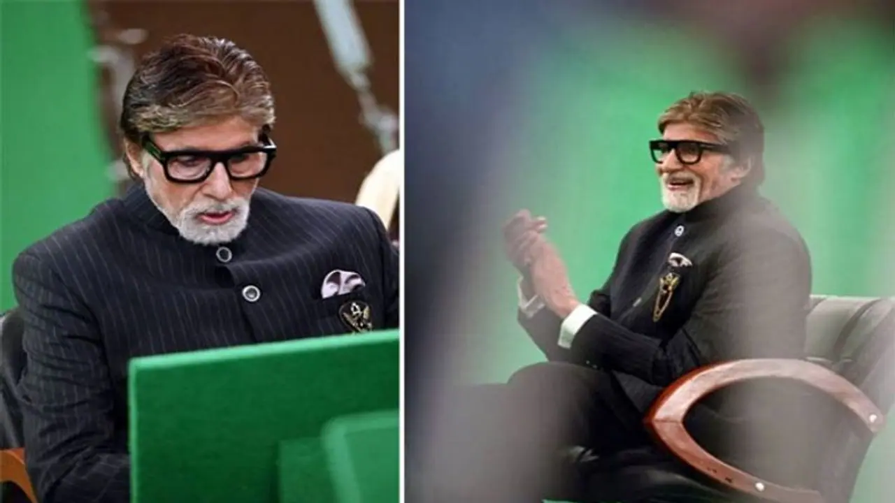 बिग बी ने शेयर कीं KBC के सेट की तस्वीरें, नए लुक में आए नजर बिग बी ने शेयर कीं KBC के सेट की तस्वीरें, नए लुक में आए नजर