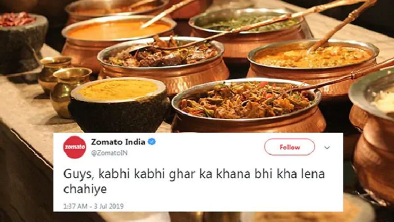 ಒಮ್ಮೊಮ್ಮೆ ಮನೆಯೂಟ ಮಾಡಿ: Zomato ಟ್ವೀಟ್ ಮಾಡಿದೆ ಮೋಡಿ!