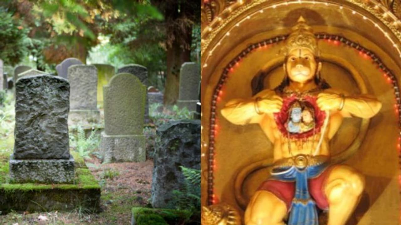 কবরস্থানের জন্য প্রস্তাবিত জায়গায় গজিয়ে উঠল মন্দির, স্থাপিত হল হনুমানজীর বিগ্রহ