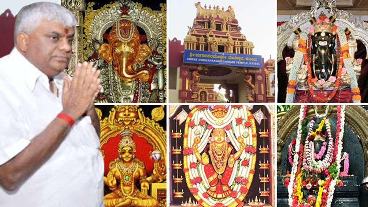 Karnataka coalition crisis: Minister Revanna visits 6 temples in 1 day; fumes at media personnel for taking pictures