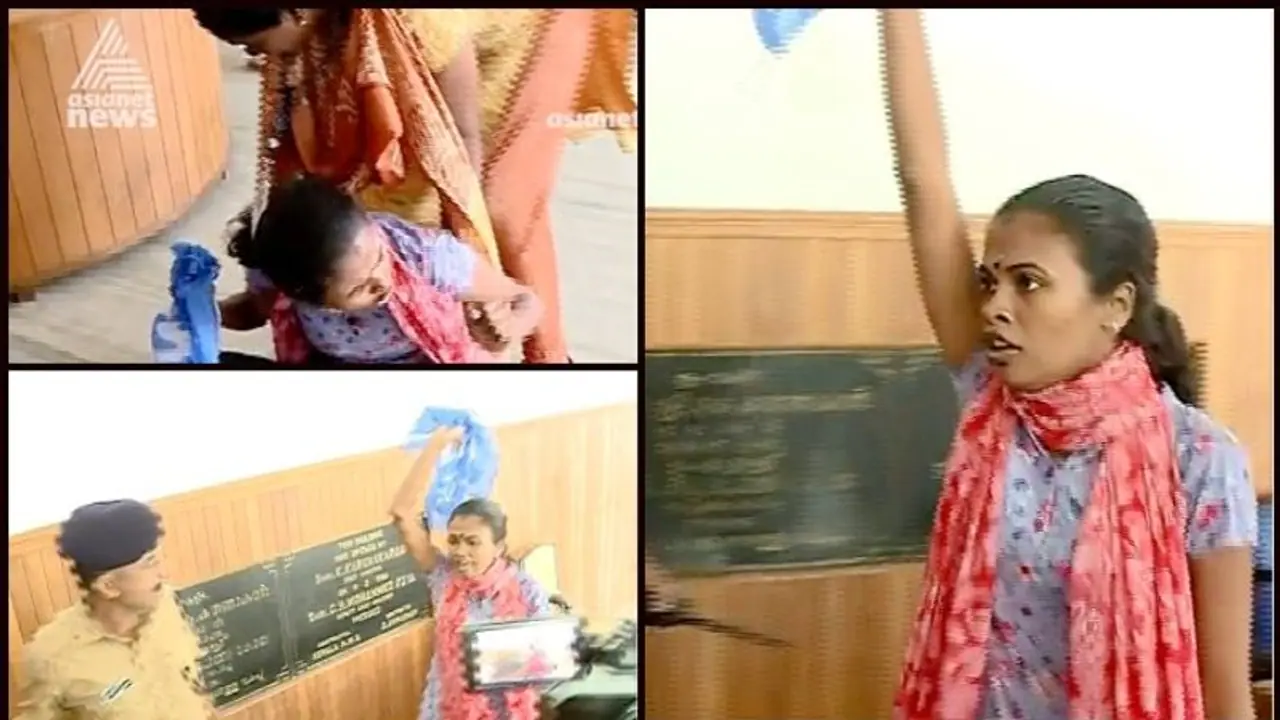 Thiruvananthapuram University College stabbing case: KSU workers stage protest inside secretariat compound